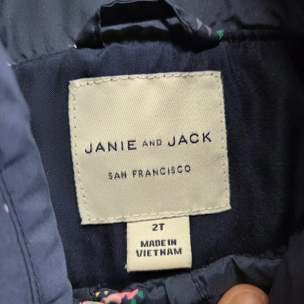 Janie & Jack Lot of‎ 3 Puffer Jacket Knit Sweater & Beanie Size 2T Winter